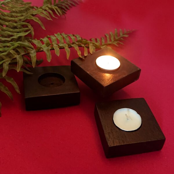 Wood Tealight Holder