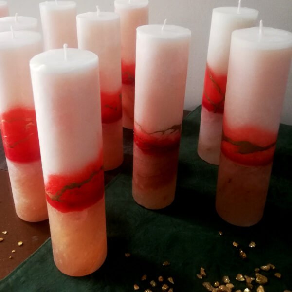 Himalayan Salt Candle Holders with Scented Candles - Image 2