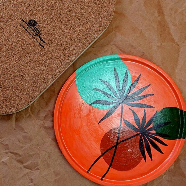 Artisan Hand-Painted Coasters (round+oval) - Image 3