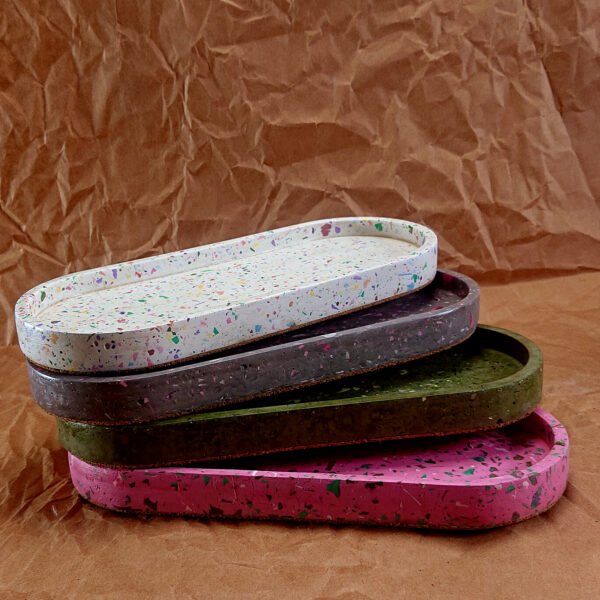 Terrazzo Oval Trinket Tray - New Edition - Image 3