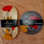 Artisan Hand-Painted Coasters (round+oval)