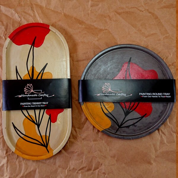 Artisan Hand-Painted Coasters (round+oval)