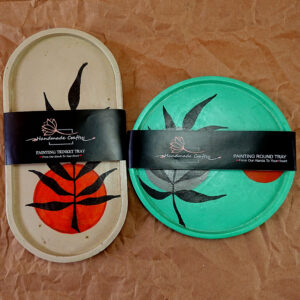 Artisan Hand-Painted Coasters (round + oval)