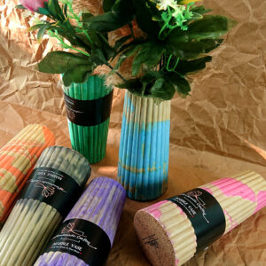 Colorful Marble Textured Vase