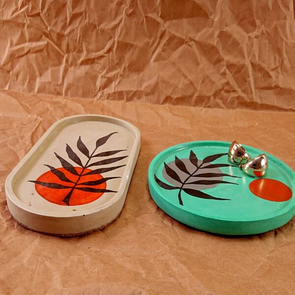 Artisan Hand-Painted Coasters (round+oval) - Image 2