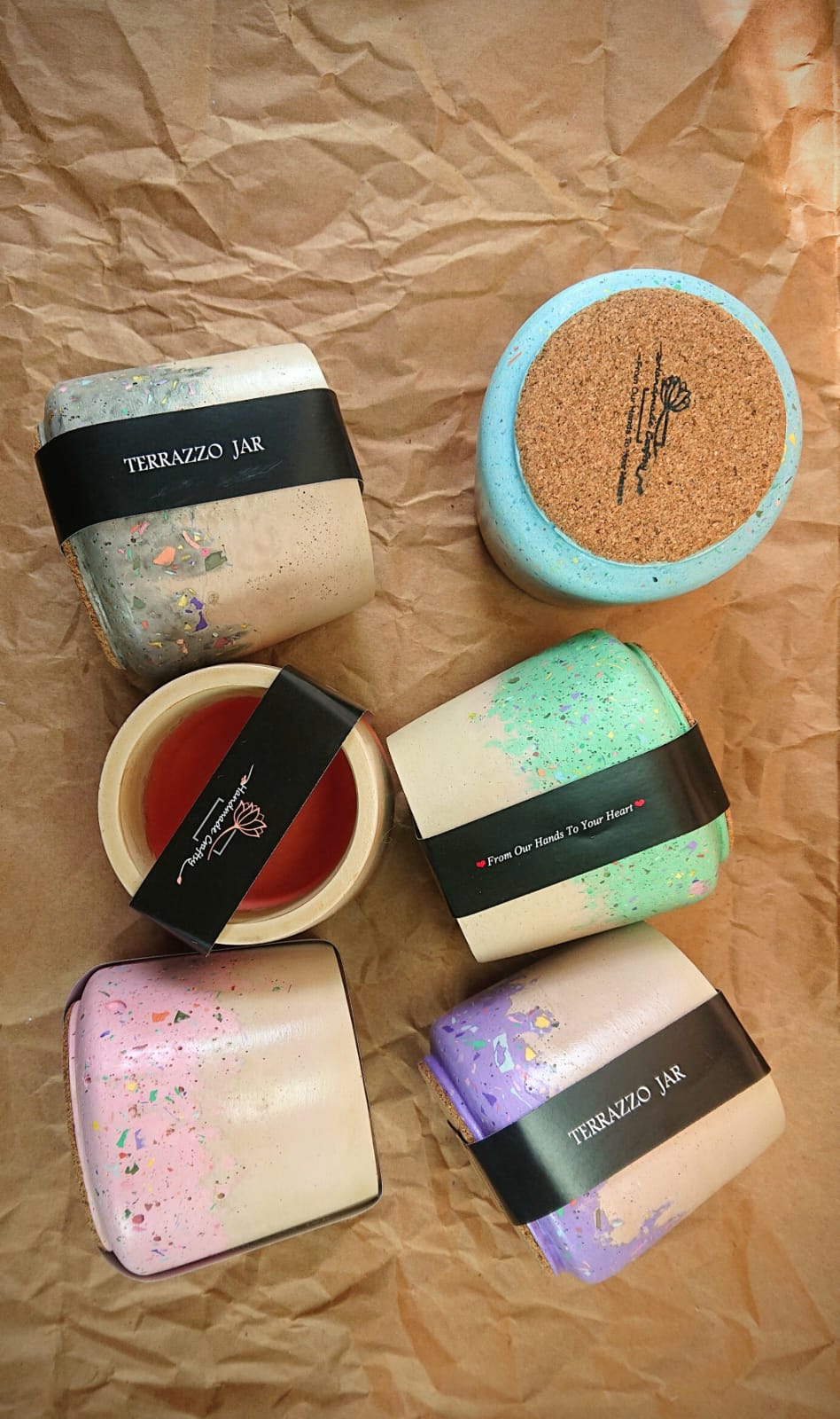 Terrazzo Jar, Empty Jar, Décor, Pen Holder